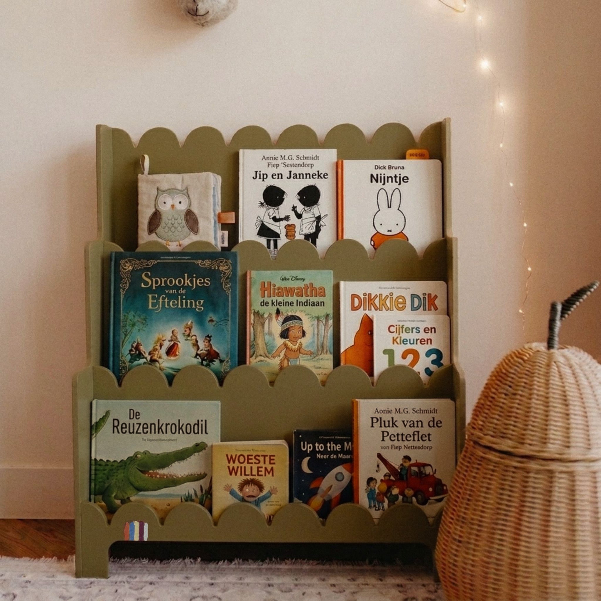 PRE-ORDER Bücherregal Vintage Grün Moos