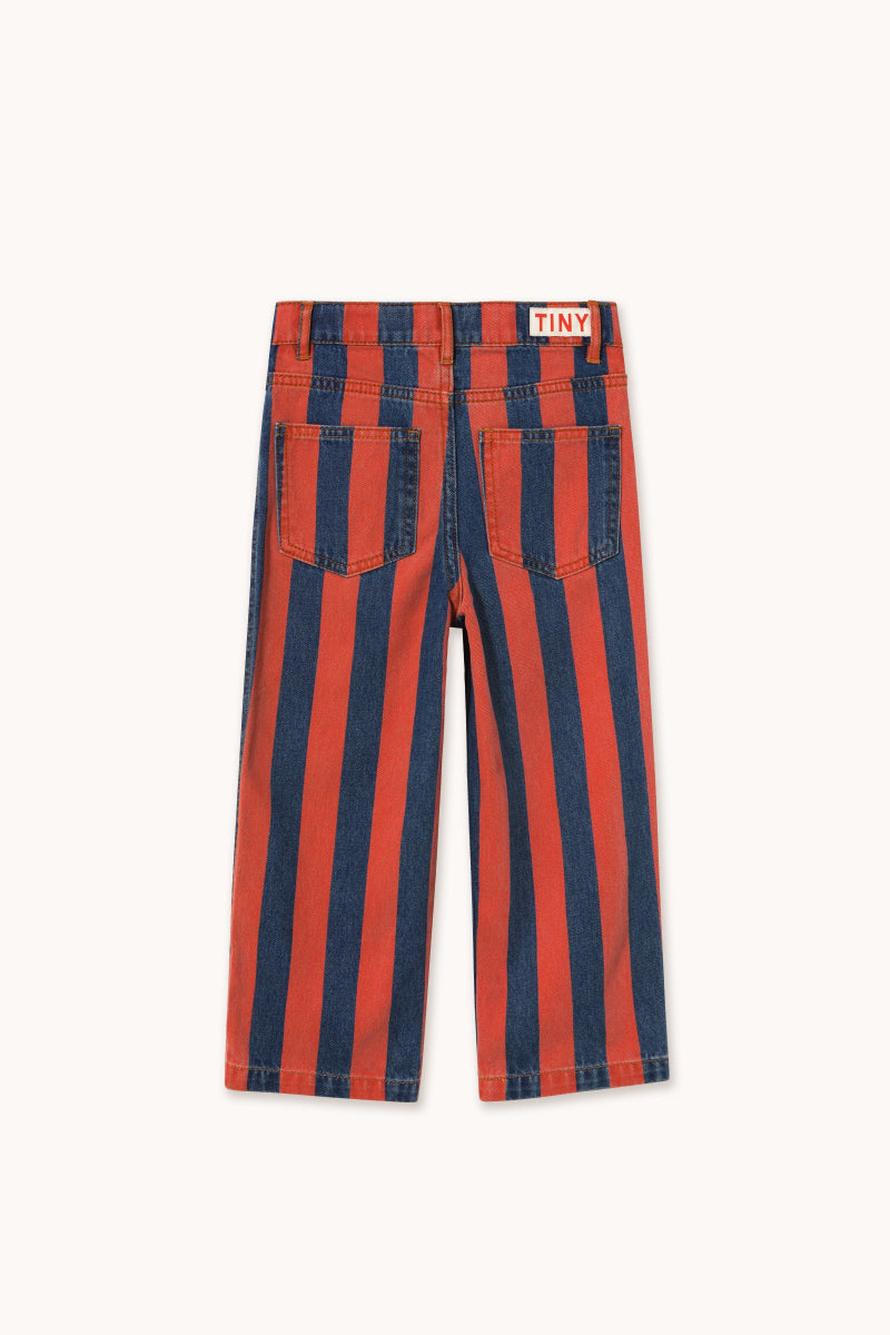Hose Streifen Denim