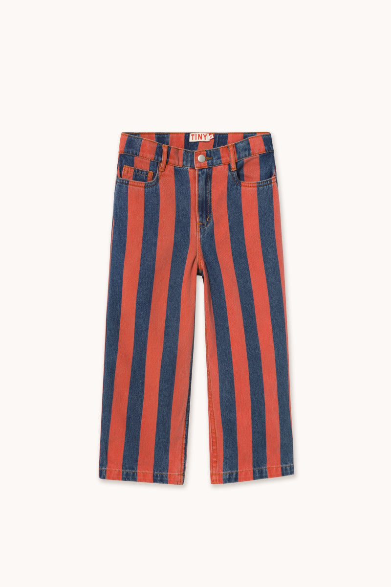 Hose Streifen Denim
