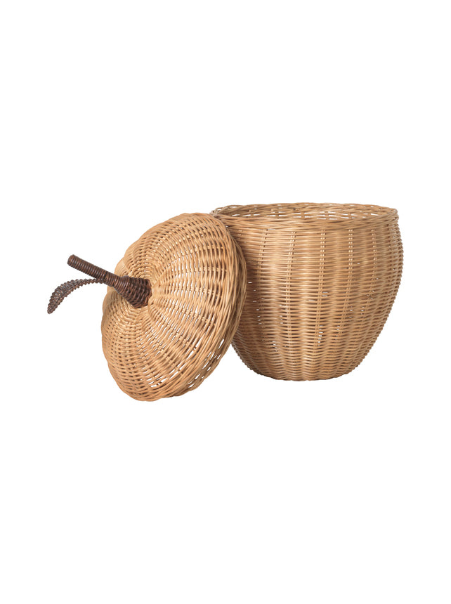 Rotan mand appel