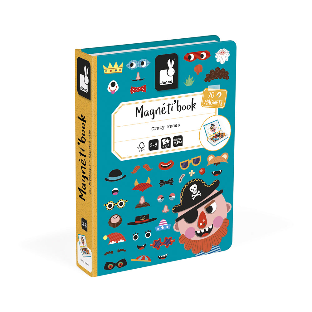 Magnetbuch verrückte Gesichter Jungen 70 St.