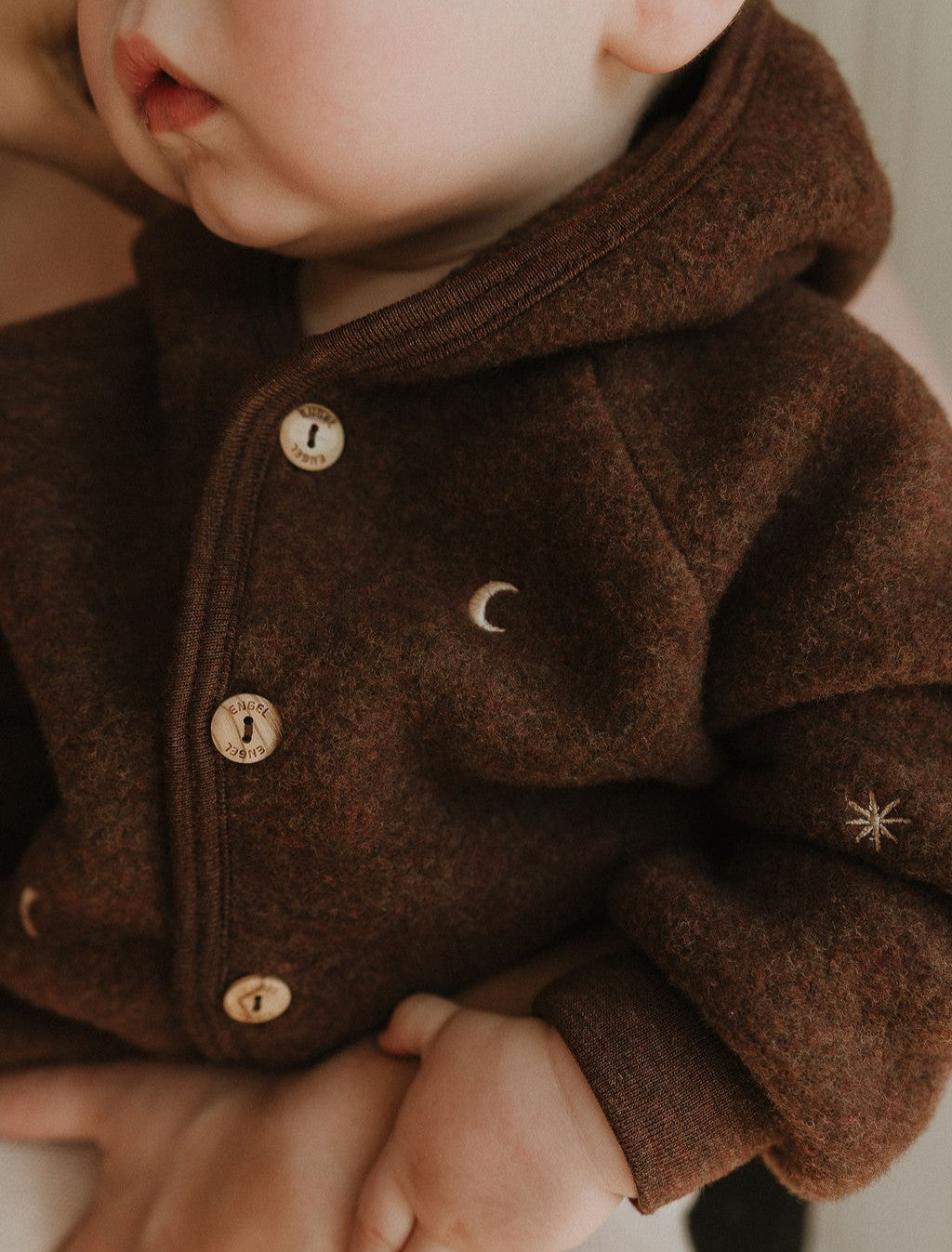 Jacke Wolle-Fleece Zimt Limited Edition