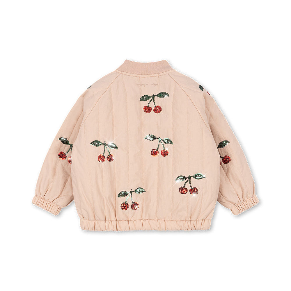Juno Bomber Pailletten-Cameo-Rose