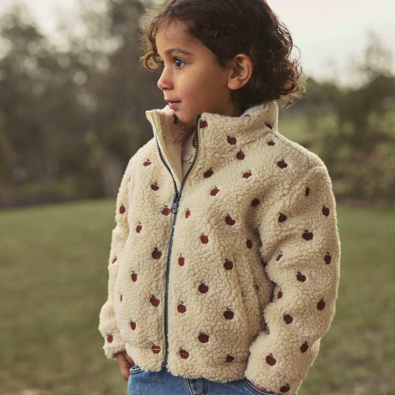 Jacke Äpfel Kinder