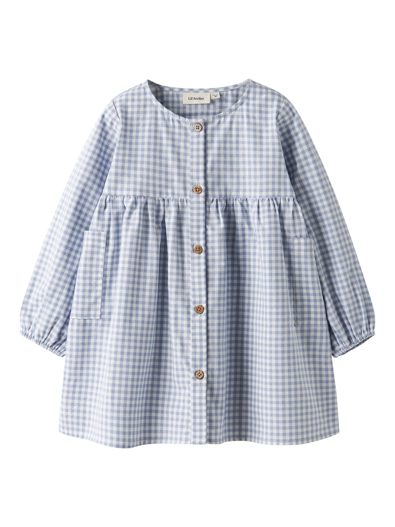 Kleid Seersucker blau