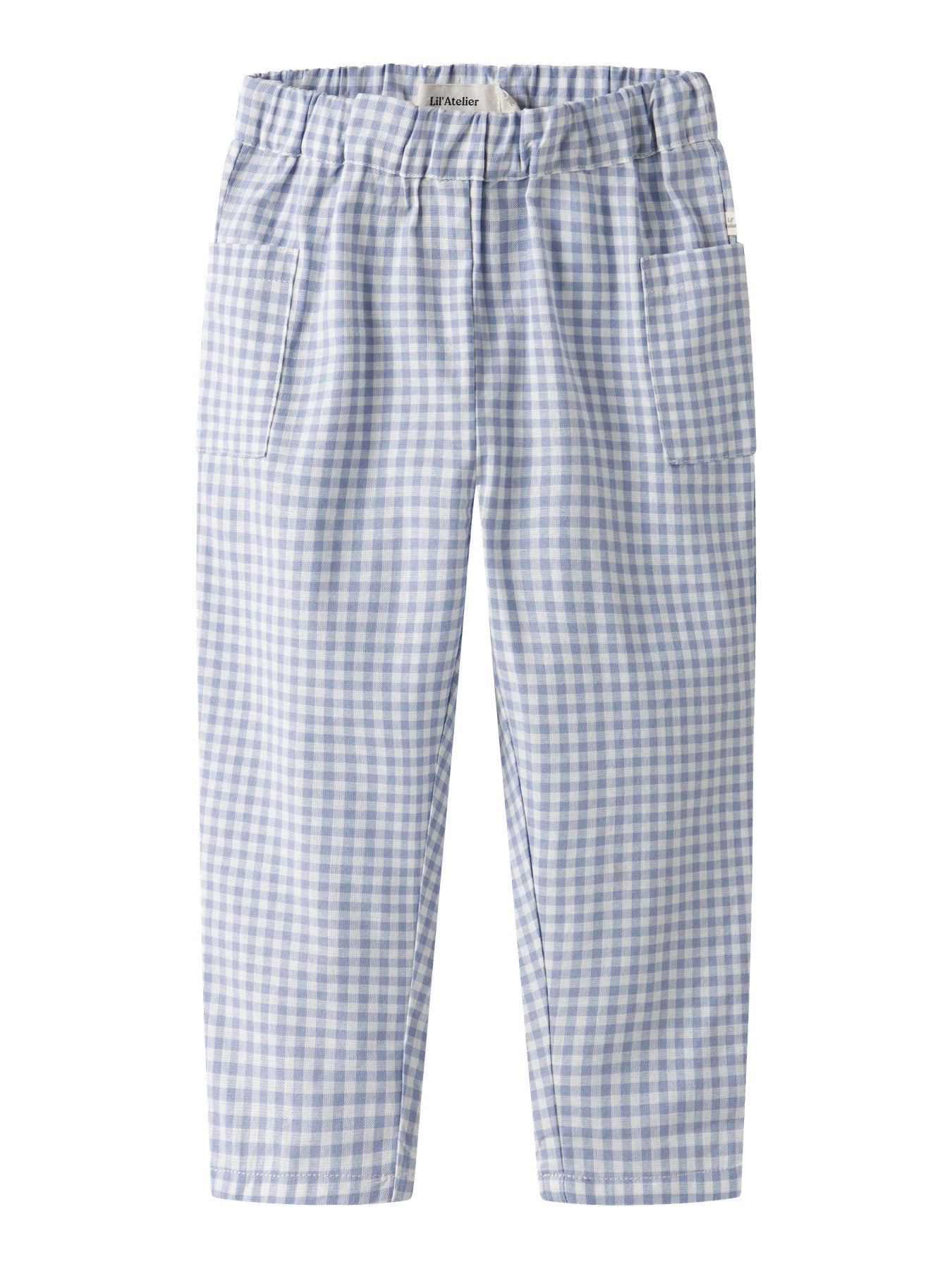 Hose Seersucker blau