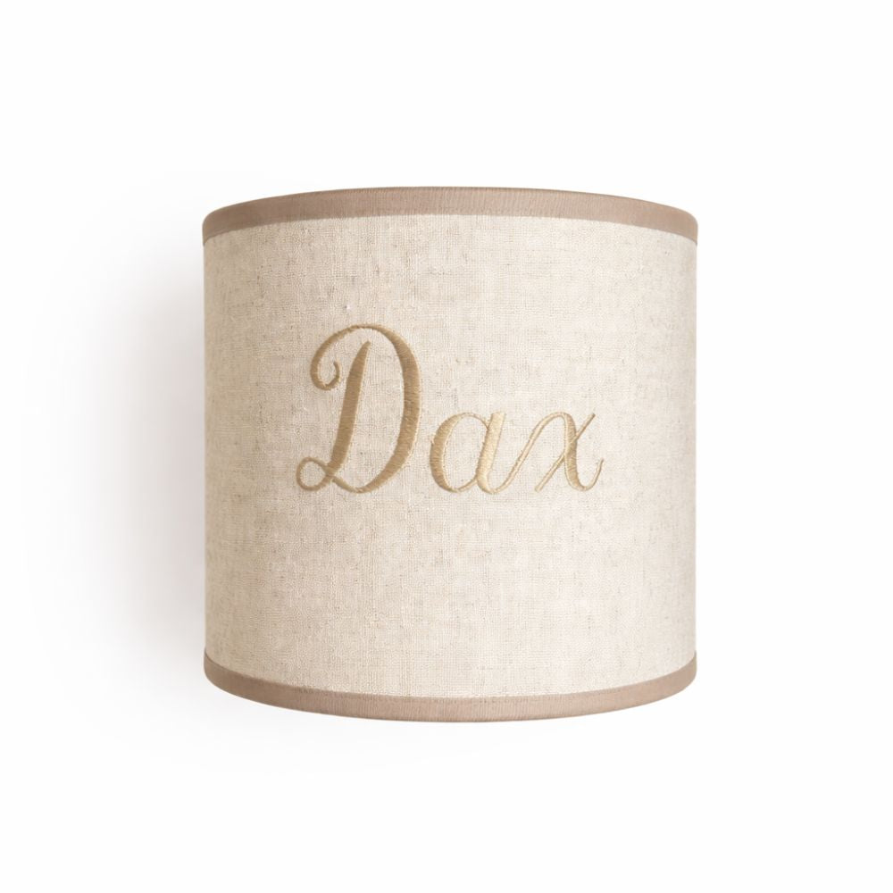 Lampenschirm personalisiert sandbeige