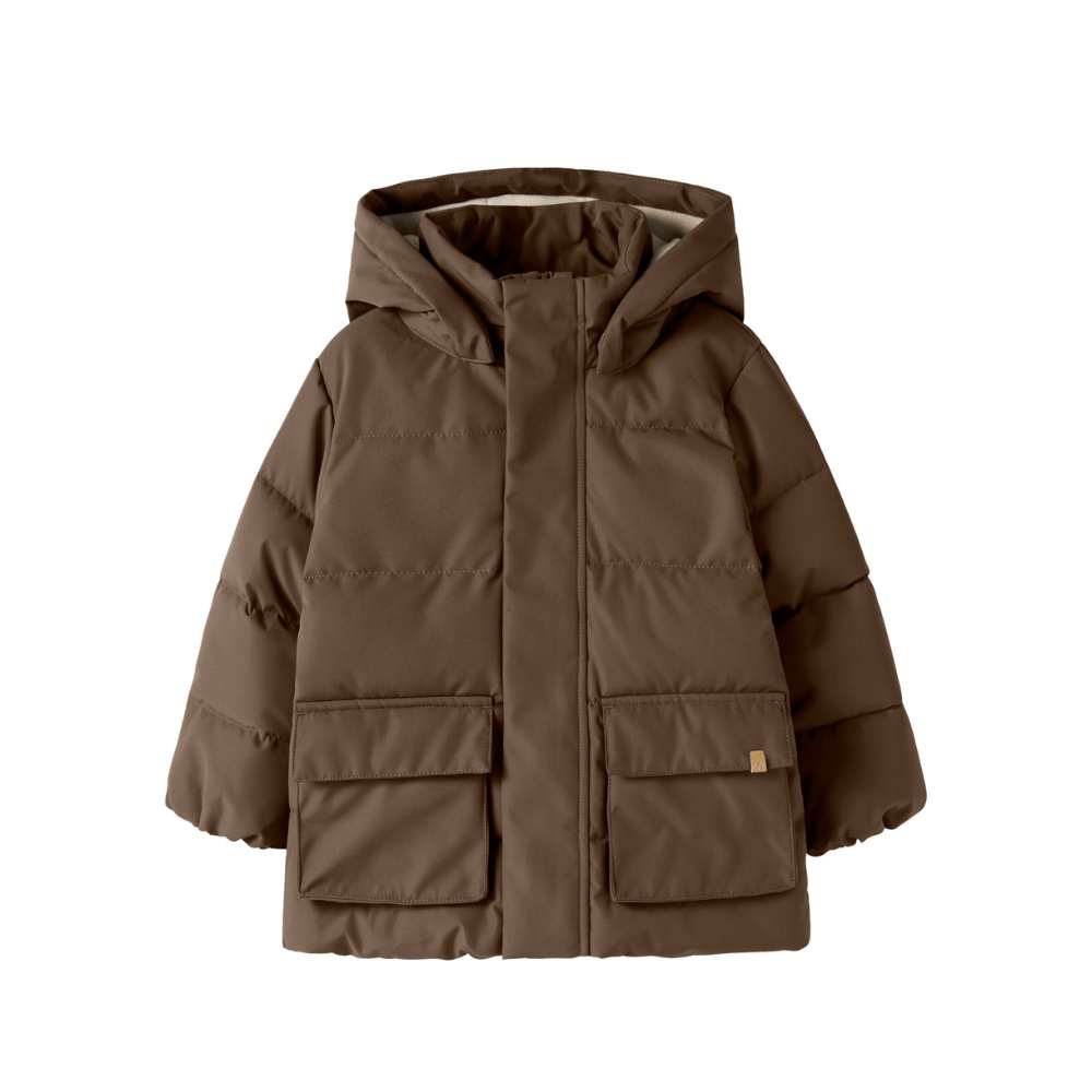 Braune Pufferjacke