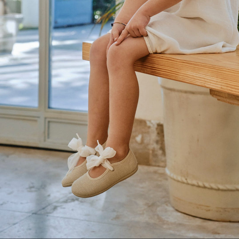 Ballerina Leinen Off-White