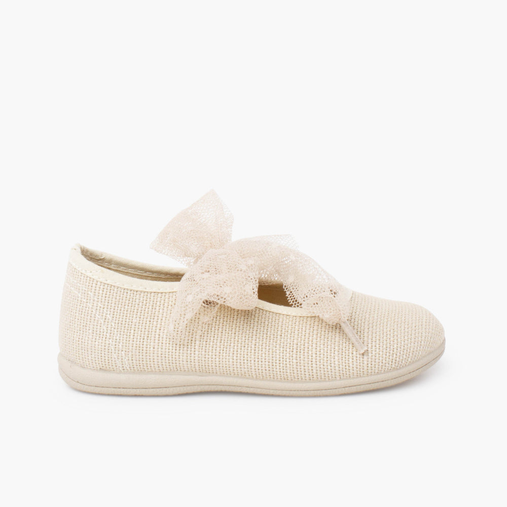 Ballerina Leinen Off-White