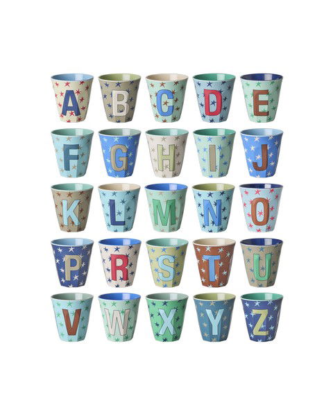 Alphabet-Becher Stück Jungen Sterne