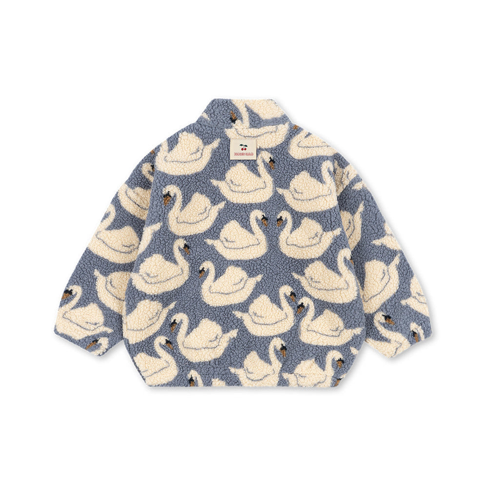 Teddyjacke Schwäne