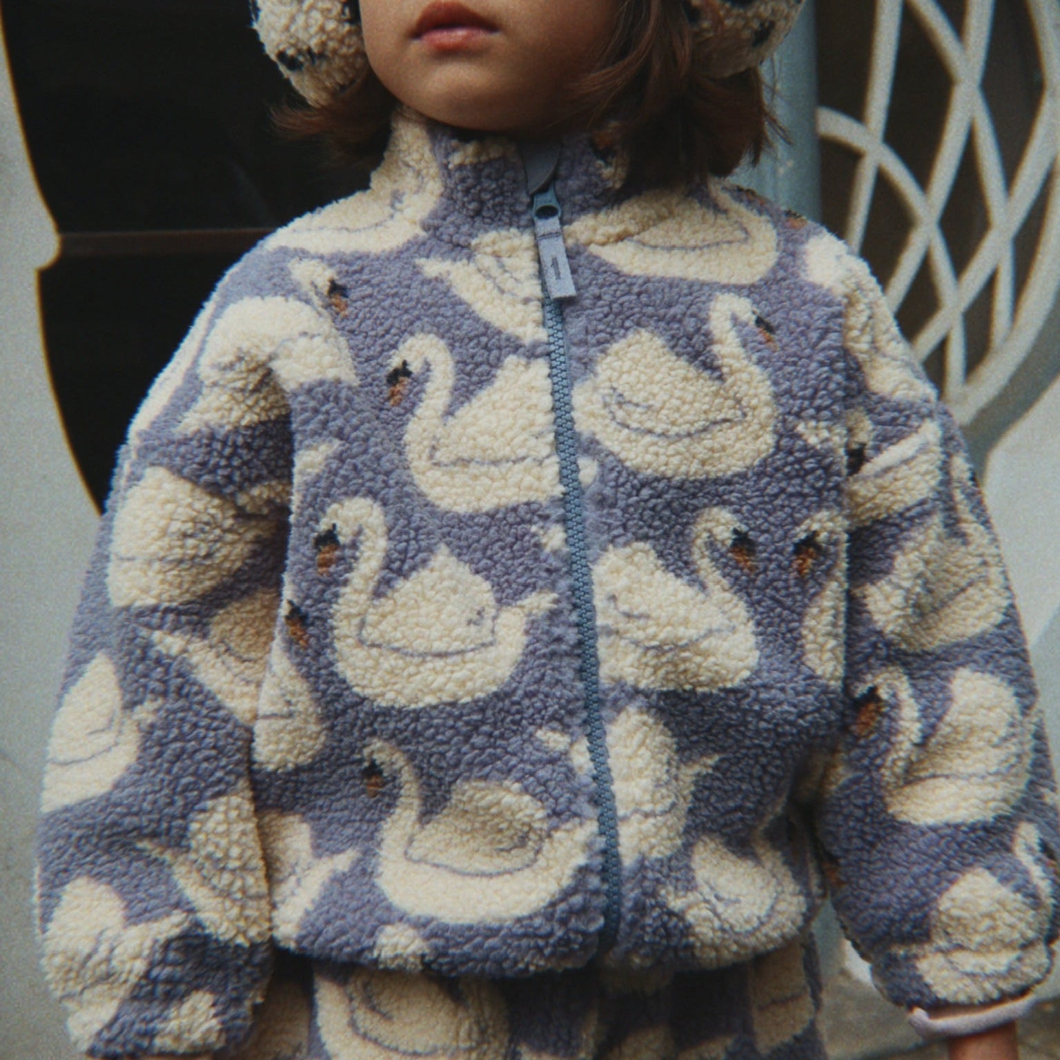 Teddyjacke Schwäne