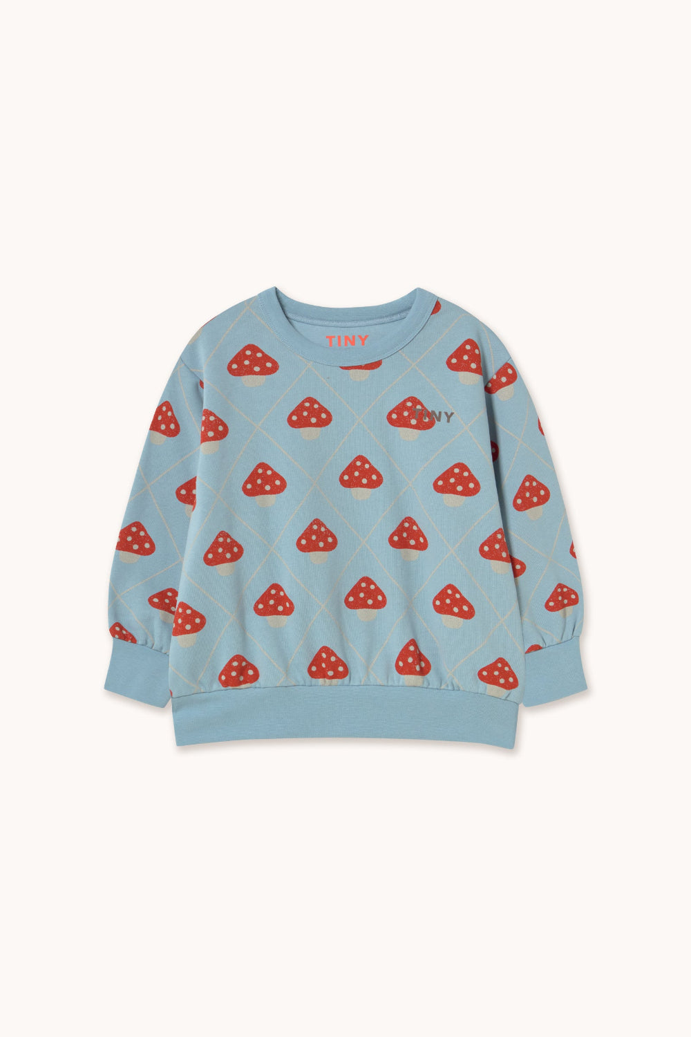 Pullover Pilze blau
