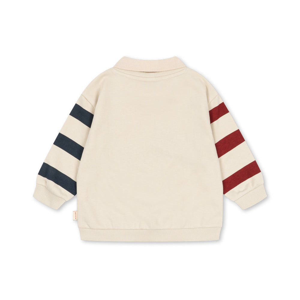 Pullover mit Tupfen und Streifen