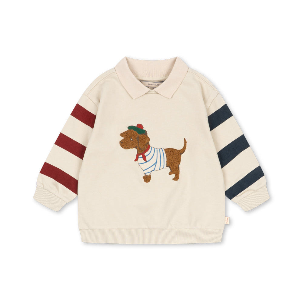 Pullover mit Tupfen und Streifen