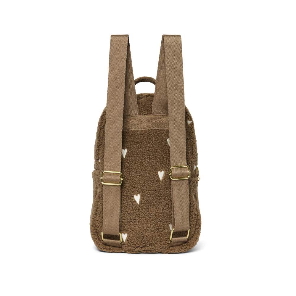 Rucksack Teddyherzen braun