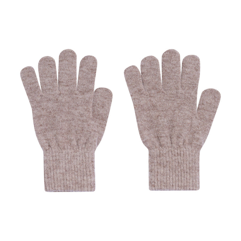 Wollhandschuhe beige