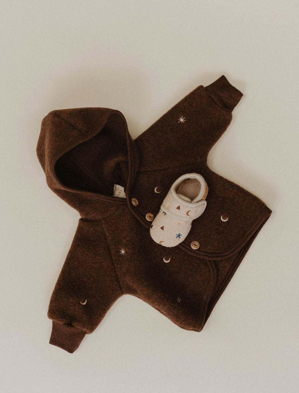 Wollfleece-Jacke in Zimt – Limited Edition