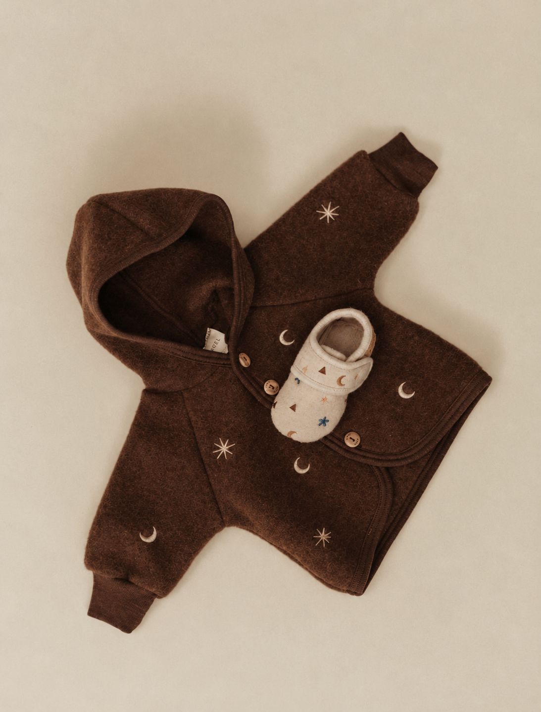 Wollfleece-Jacke in Zimt – Limited Edition