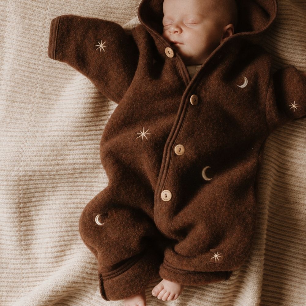 Wollfleece-Overall in Zimt – Limited Edition