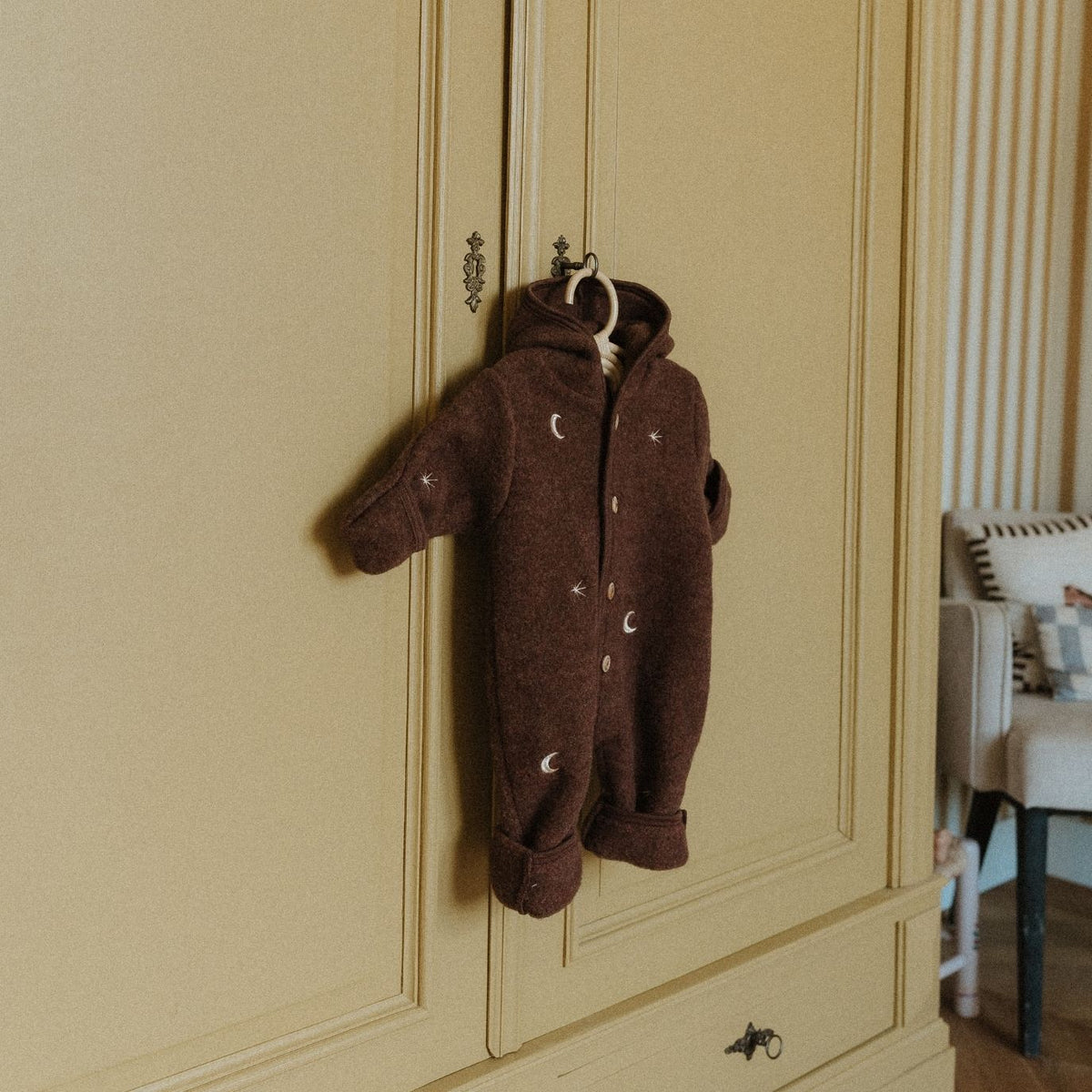 Wollfleece-Overall in Zimt – Limited Edition
