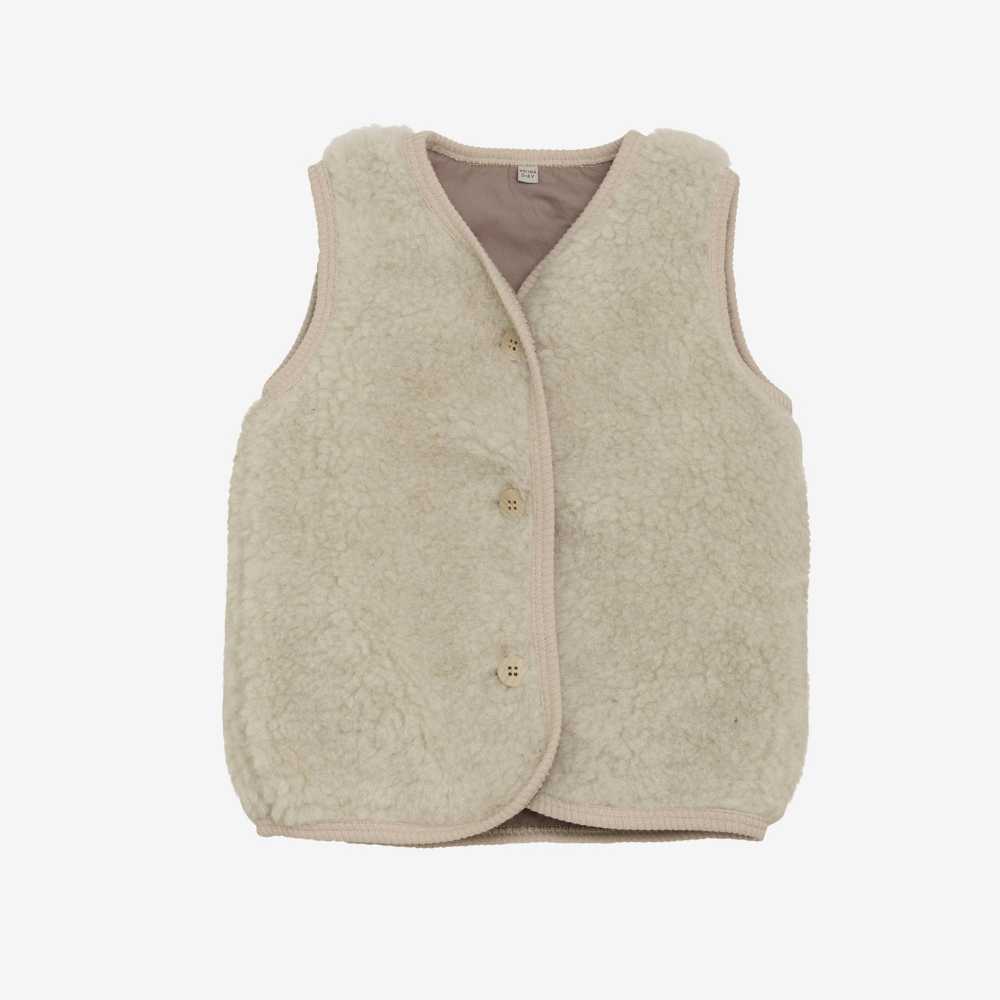 Bodywarmer Merinowolle beige