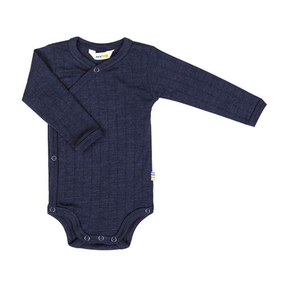 Wickelbody Wolle/Seide Marine