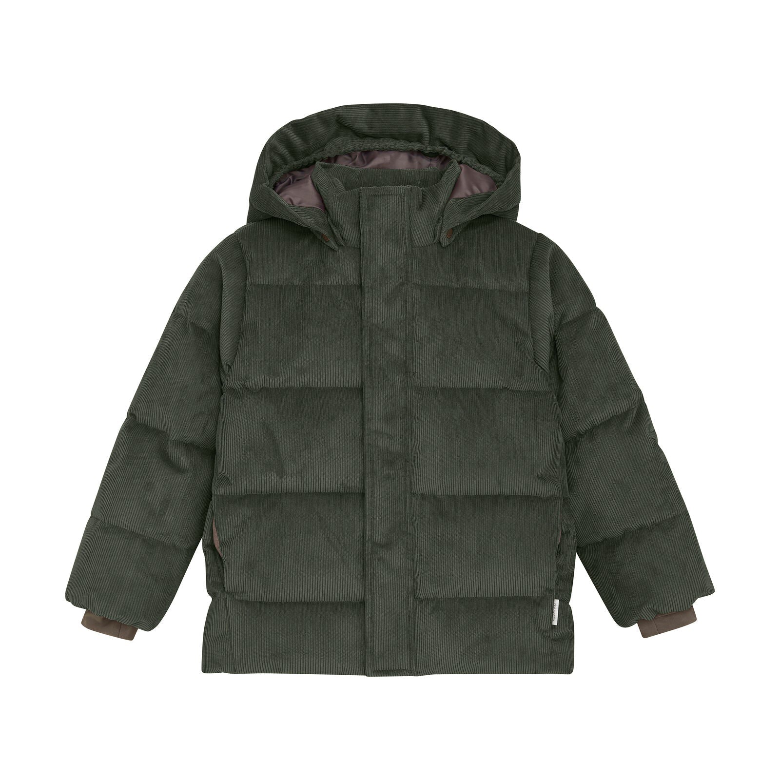 Winterjas kambaba groen corduroy enfant - Charly's
