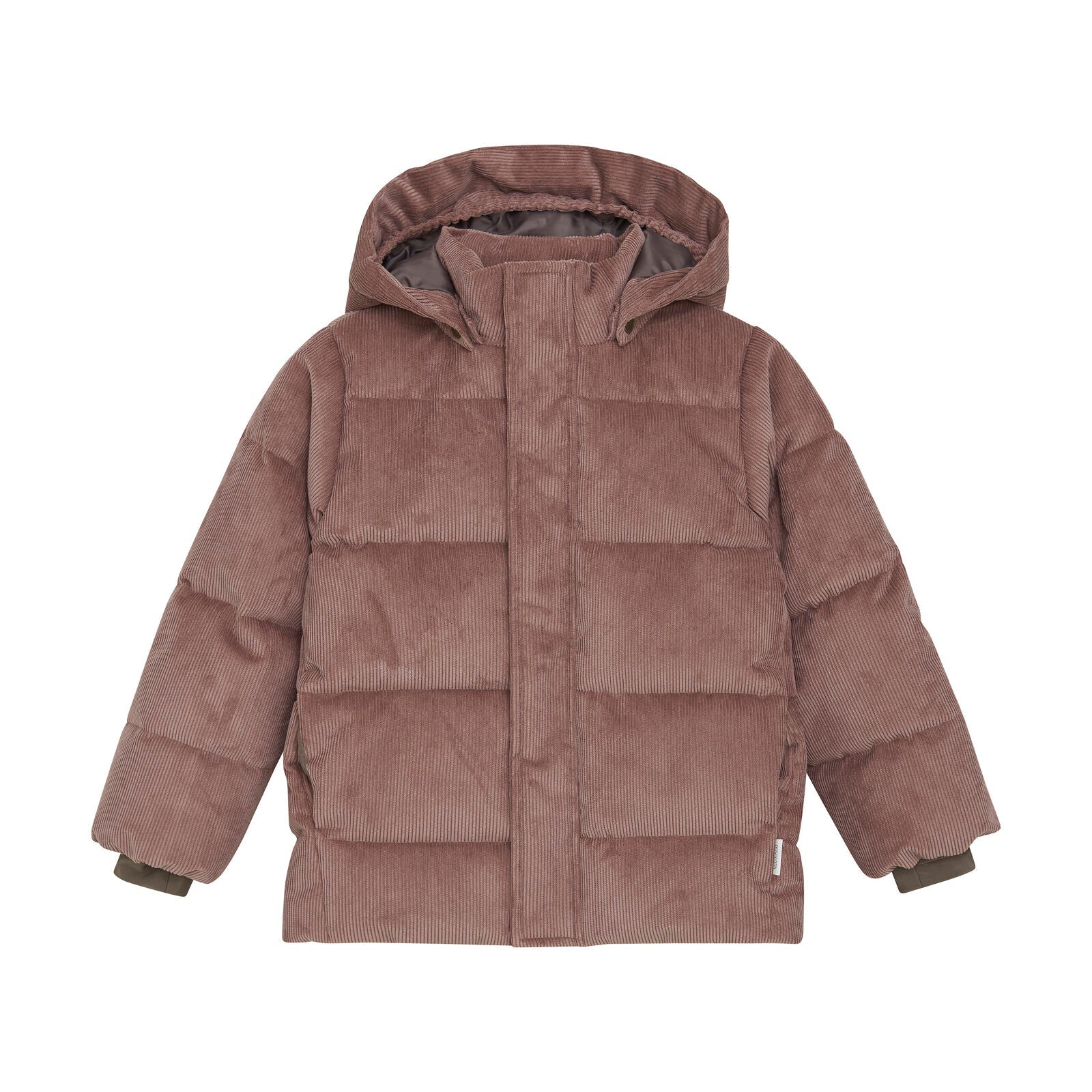 Winterjas rose taupe corduroy enfant - Charly's