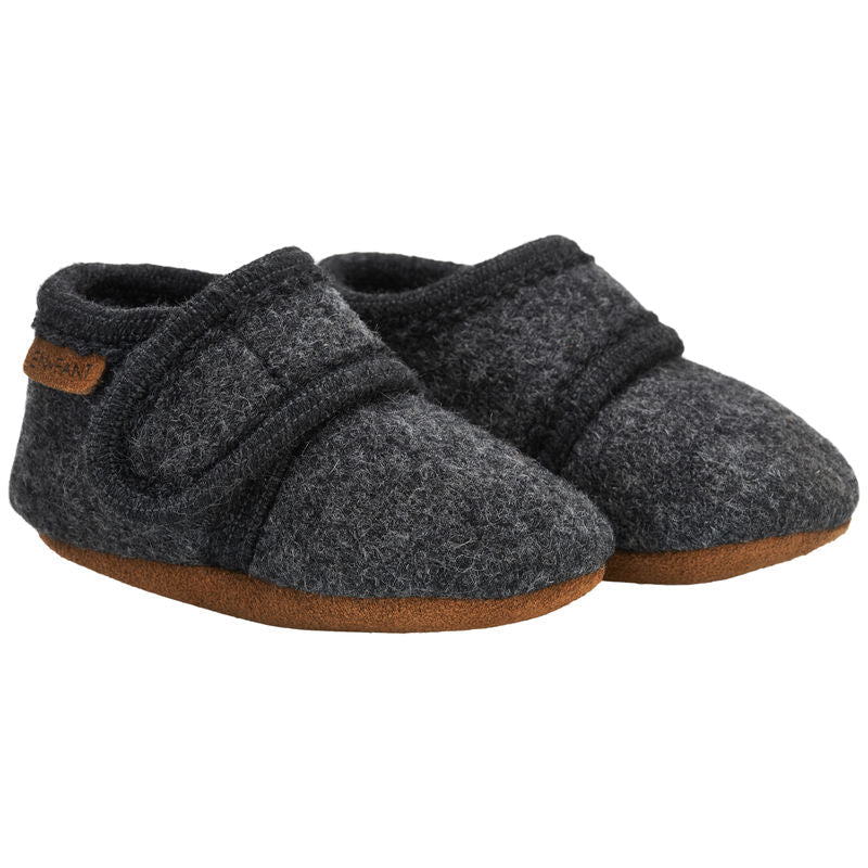 Babyslofjes wool grijs - Charly's