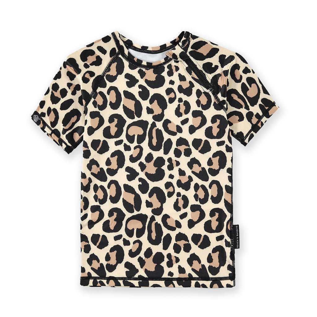 Badeshirt UV Leopard