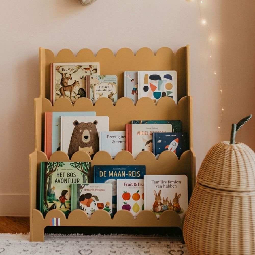 VORBESTELLUNG Vintage Bücherregal ockergelb