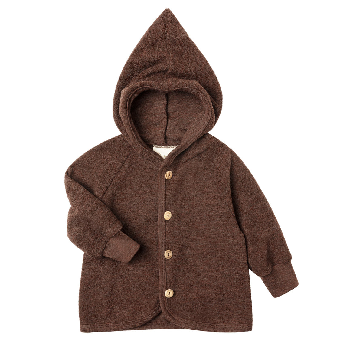 Wollfleece-Jacke in Mountain Blue Melange