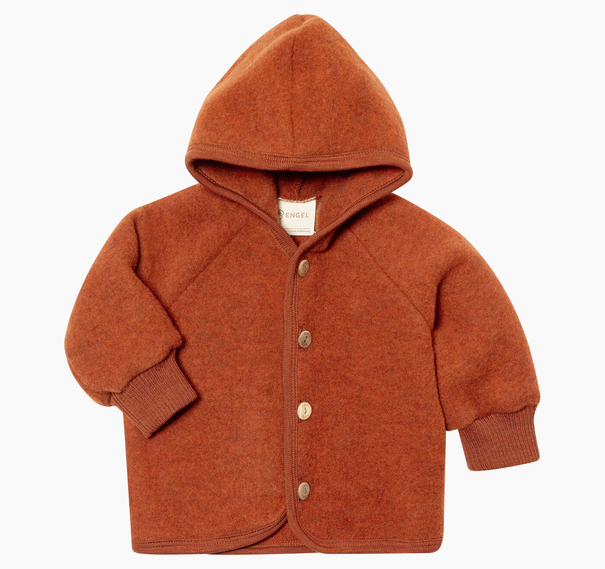 Wollfleece-Jacke in Mountain Blue Melange