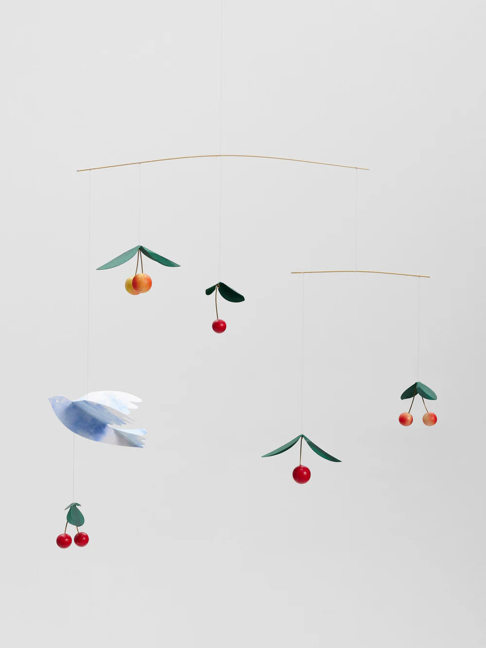 Mobiles Kirschbaum-Vogelnest