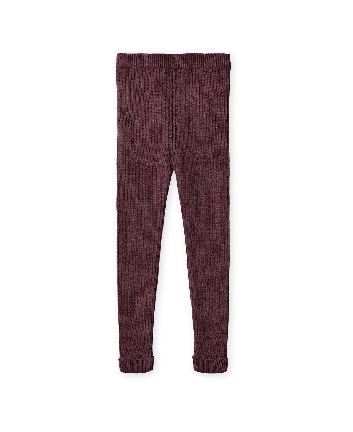 Ripp-Leggings Burgunderrot
