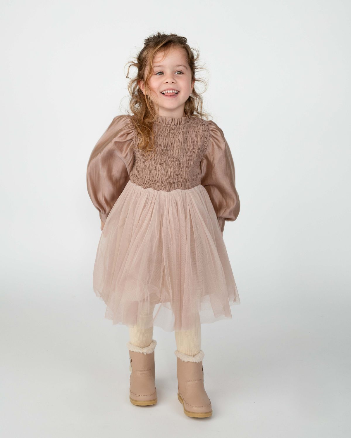 Kleid Janice rosenbraun