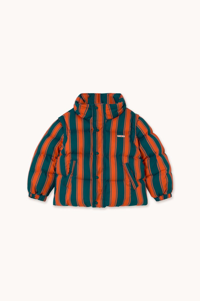 Jacke Streifen retro rot