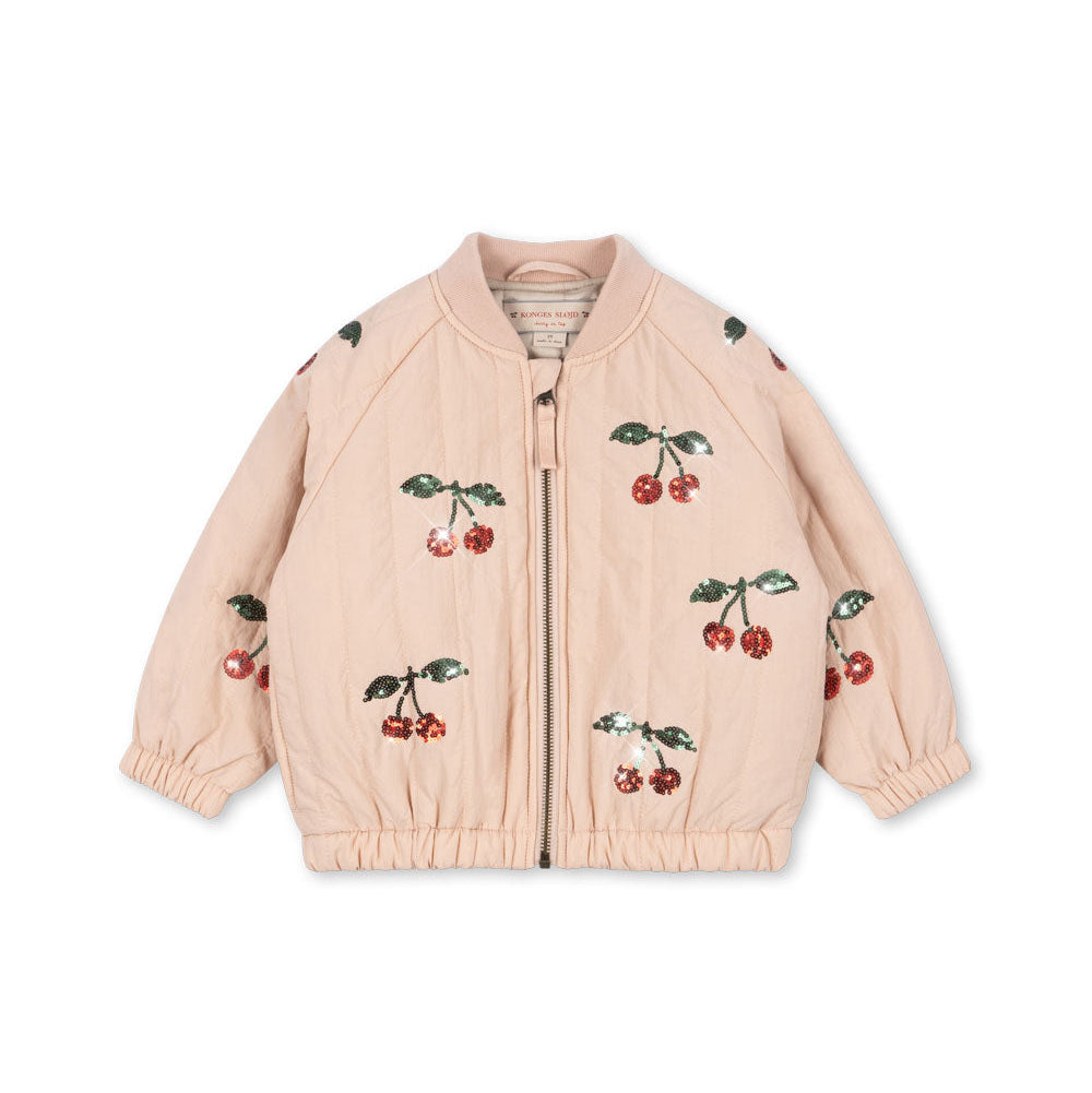 Juno Bomber Pailletten-Cameo-Rose