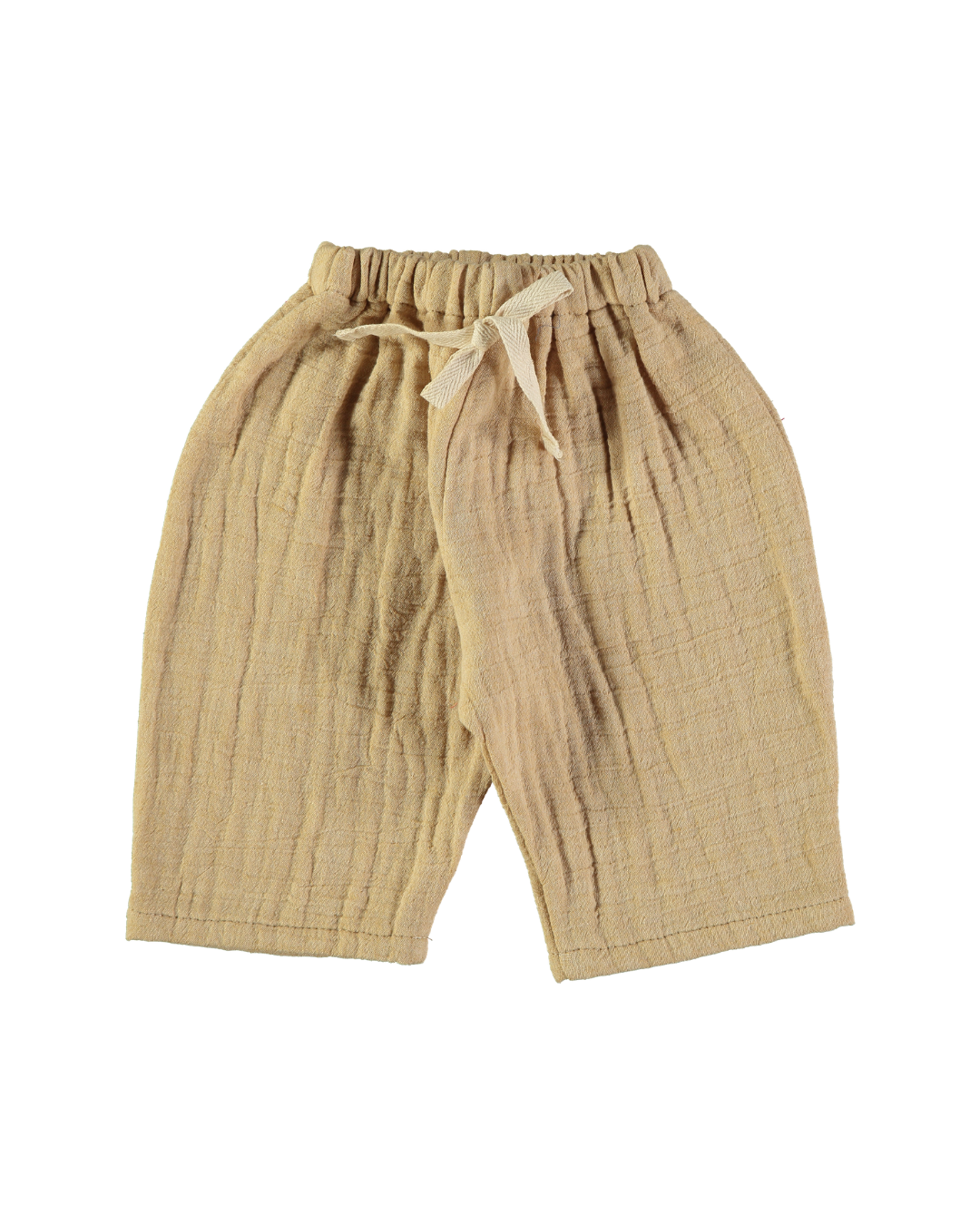 Leinenhose Ocker Melange
