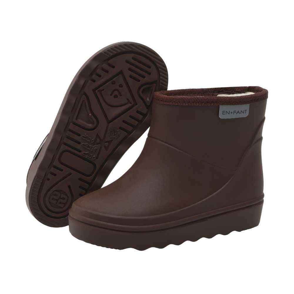 Thermoboots laag coffee bean enfant
