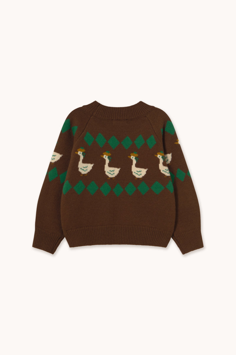 Pullover Gänse 100 % Wolle