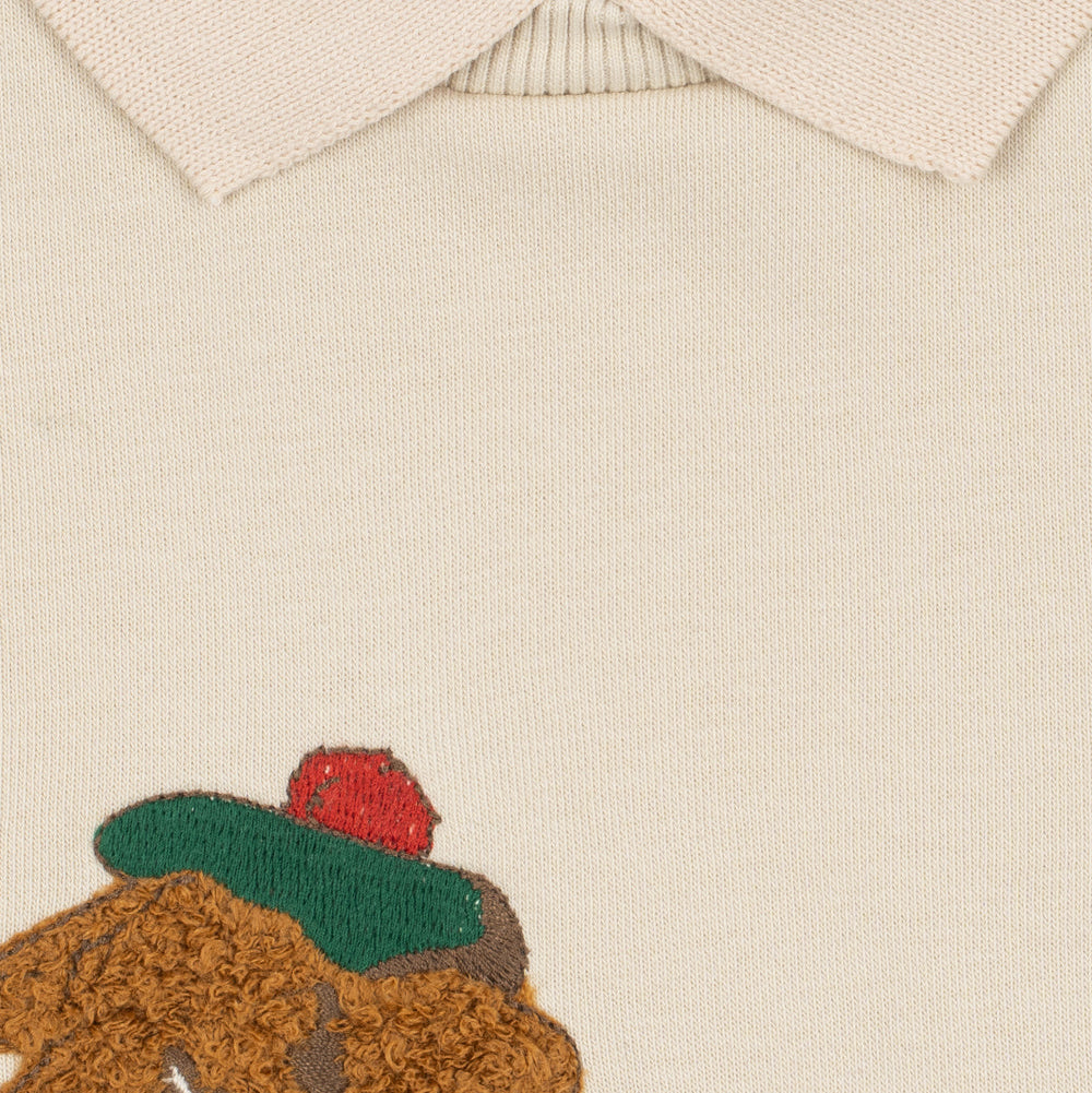 Pullover mit Tupfen und Streifen