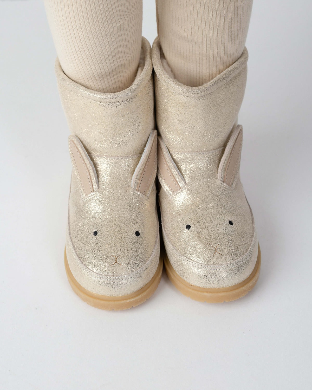 Xelly Stiefel Häschen Silber