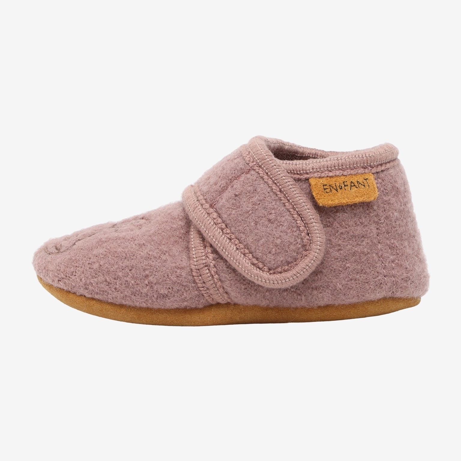 Babyslofjes marron borduur - Charly's