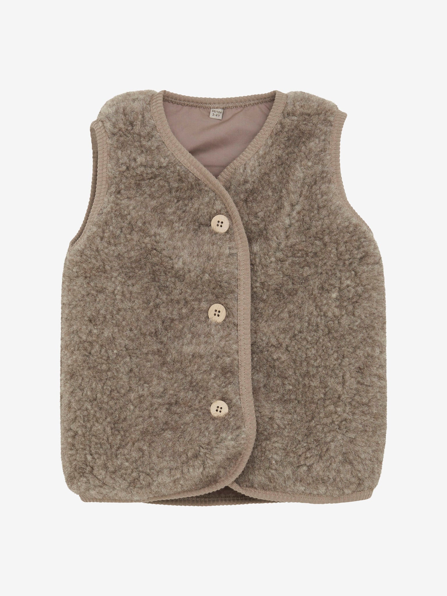 Bodywarmer merinowool bruin - Charly's
