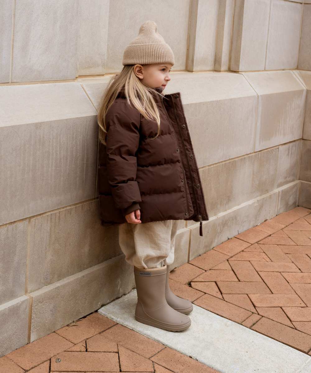 Winterjas coffee bean enfant