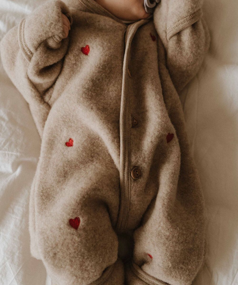 Wollfleece-Overall in Sand – Limited Edition