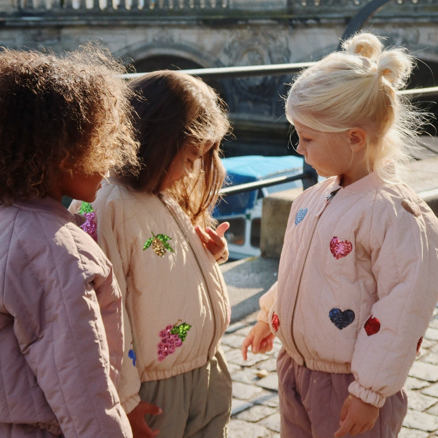 Juno bomber rose sequin - Charly's